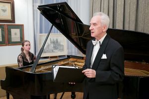1198th Liszt Evening, Anastasiya Shanskova - piano, Juliusz Adamowski - commentary. <br> Music and Literature Club in Wroclaw 17th March 2016. Photo by Andrzej Solnica.